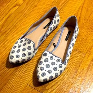 White & Blue loafers Size 7.5 Forever 21